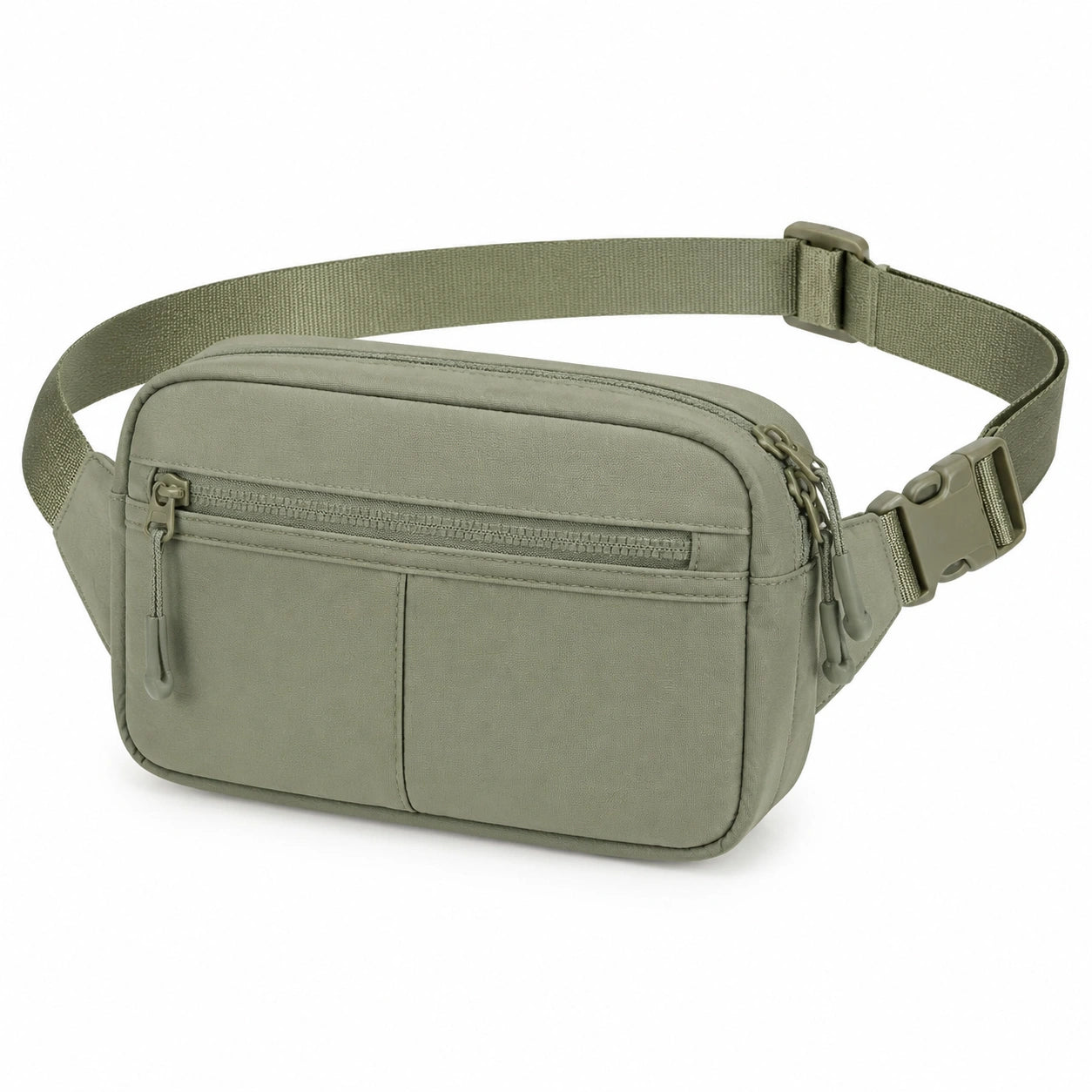 Gürteltasche 24 x 6 x 15 cm aus Textilgewebe olivgrün mit verstellbarem Hüftgurt