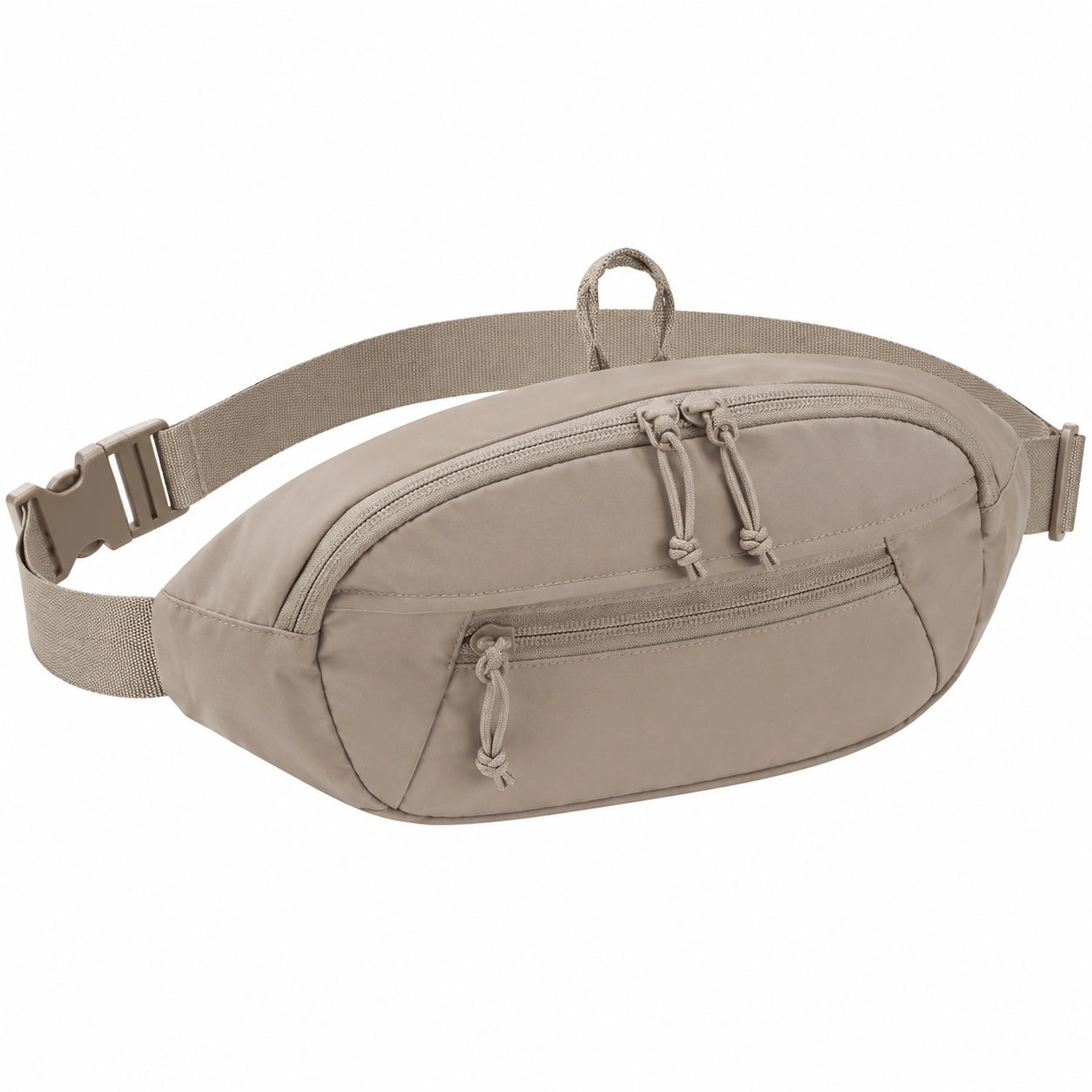 Gürteltasche 32 x 8 x 16 cm aus Polyester in Taupe mit verstellbarem Gurt