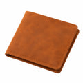 Geldbörse 11.5 x 9.5 x 1.5 cm Braun aus lederähnlichem Material im klassischen Klappdesign