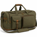 Reisetasche 55 x 28 x 30 cm aus Textil in Olivgrün mit Schultergurt im Vintage-Stil