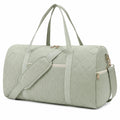 Reisetasche 50 x 25 x 30 cm aus Textil in Salbeigrün mit Steppung und Schultergurt