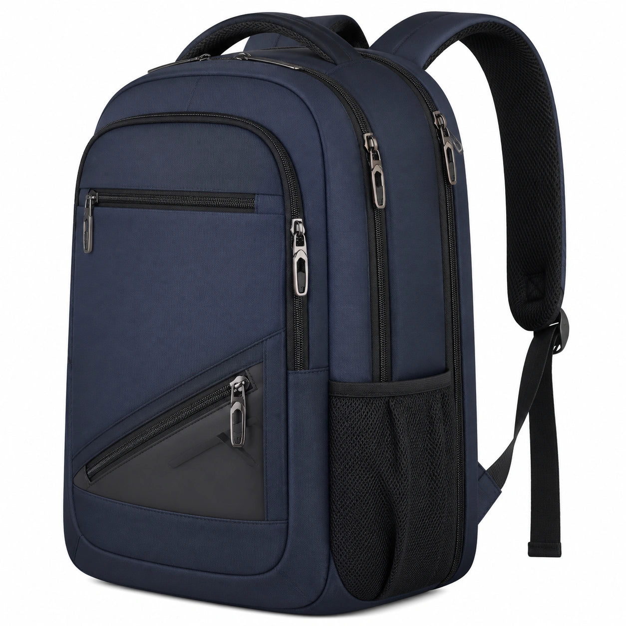Laptoprucksack 45 x 32 x 18 cm aus Polyester in Dunkelblau mit mehreren Fächern für Alltag und Arbeit