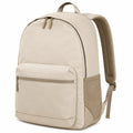 Rucksack 30 x 18 x 45 cm Textil Beige für Alltag mit gepolstertem Rücken